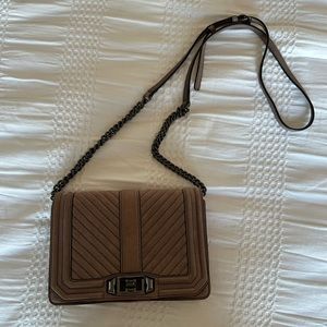 Rebecca Minkoff Chevron Quilted Love Crossbody